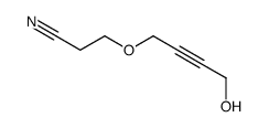 3-(4-hydroxybut-2-ynoxy)propanenitrile结构式