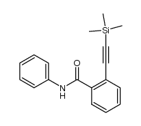 N-phenyl-2-[2-(trimethylsilyl)ethynyl]benzamide结构式