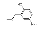 4-amino-2-(methoxymethyl)-phenol结构式