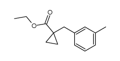 ethyl 1-(3-methylbenzyl)cyclopropanecarboxylate结构式