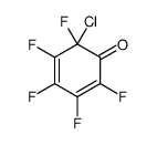 6-chloro-2,3,4,5,6-pentafluorocyclohexa-2,4-dien-1-one Structure