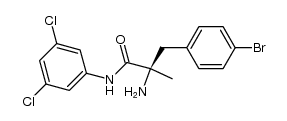(2R)-2-amino-3-(4-bromophenyl)-N-(3,5-dichlorophenyl)-2-methyl-propionamide结构式
