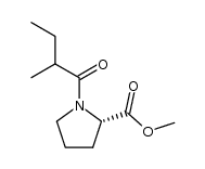 methyl (S)-N-[(R/S)-2-methylbutanoyl]prolinate Structure