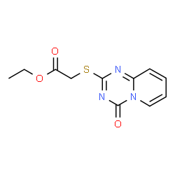 ETHYL 2-[(4-OXO-4H-PYRIDO[1,2-A][1,3,5]TRIAZIN-2-YL)SULFANYL]ACETATE结构式