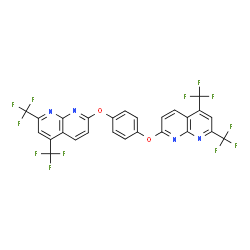 1,8-Naphthyridine,2,2-[1,4-phenylenebis(oxy)]bis[5,7-bis(trifluoromethyl)-(9CI)结构式