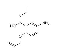 5-amino-N-ethyl-2-prop-2-enoxy-benzamide结构式
