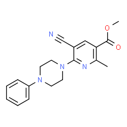 METHYL 5-CYANO-2-METHYL-6-(4-PHENYLPIPERAZINO)NICOTINATE picture
