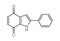 1H-Indole-4,7-dione,2-phenyl- structure