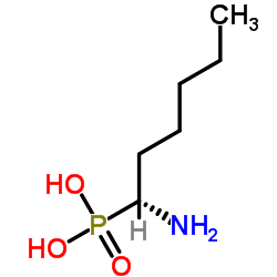 (R)-(1-aminohexyl)phosphonic acid structure