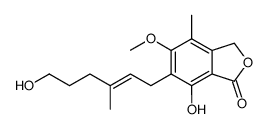 7-hydroxy-6-[(E)-6-hydroxy-3-methylhex-2-enyl]-5-methoxy-4-methyl-3H-2-benzofuran-1-one结构式