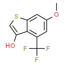 Benzobthiophene-3-ol, 6-methoxy-4-(trifluoromethyl)- structure