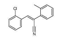 (Z)-3-(2-chlorophenyl)-2-(2-methylphenyl)prop-2-enenitrile结构式