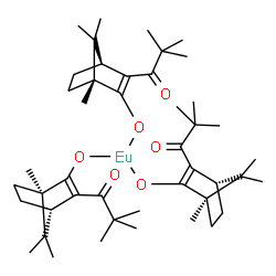 tris[3-pivaloylbornane-2-onato-O,O']europium结构式