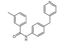 3-Methyl-N-[4-(4-pyridinylmethyl)phenyl]benzamide结构式