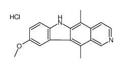 9-methoxy-5,11-dimethyl-6H-pyrido[4,3-b]carbazole,hydrochloride Structure
