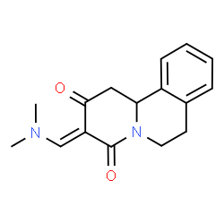 3-[(DIMETHYLAMINO)METHYLENE]-1,6,7,11B-TETRAHYDRO-2H-PYRIDO[2,1-A]ISOQUINOLINE-2,4(3H)-DIONE结构式