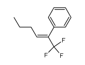 1,1,1-Trifluor-2-phenyl-2-hexen结构式