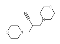 4-Morpholinepropanenitrile,a-(4-morpholinylmethyl)- structure