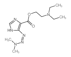 2-diethylaminoethyl (5Z)-5-(dimethylaminohydrazinylidene)imidazole-4-carboxylate结构式