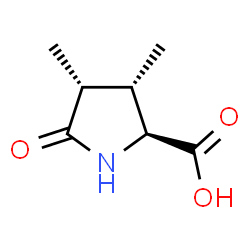 L-Proline, 3,4-dimethyl-5-oxo-, (3S,4R)- (9CI) Structure