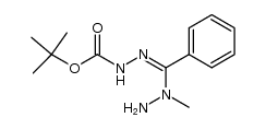 tert-butyl 2-((1-methylhydrazinyl)(phenyl)methylene)hydrazinecarboxylate Structure