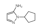 1-环戊基-1H-吡唑-5-胺结构式