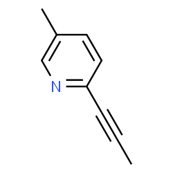Pyridine, 5-methyl-2-(1-propynyl)- (9CI) Structure