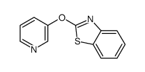 2-(3-pyridyloxy)benzothiazole结构式