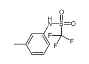 Methanesulfonamide,1,1,1-trifluoro-N-(3-methylphenyl)-结构式