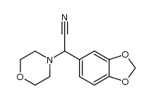 2-(1,3-BENZODIOXOL-5-YL)-2-MORPHOLINOACETONITRILE structure