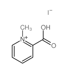 Pyridinium,2-carboxy-1-methyl-, iodide (1:1) structure