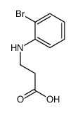 3-[(2-bromophenyl)amino]propanoic acid结构式