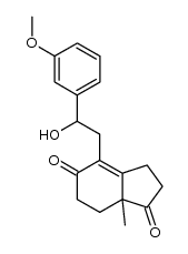 3-methoxy-6ξ-hydroxy-9,10-secoestra-1,3,5(10),8(14)-tetraene-9,17-dione结构式