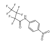 heptafluoro-butyric acid-(4-nitro-anilide)结构式