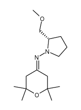 (S)-2-(methoxymethyl)-N-(2,2,6,6-tetramethyldihydro-2H-pyran-4(3H)-ylidene)pyrrolidin-1-amine结构式