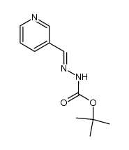 tert-butyl 2-(pyridin-3-ylmethylene)hydrazinecarboxylate结构式