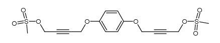 (1,4-phenylenebis(oxy))bis(but-2-yne-4,1-diyl) dimethanesulfonate结构式