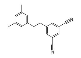 5-[2-(3,5-dimethylphenyl)ethyl]benzene-1,3-dicarbonitrile Structure