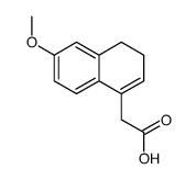 2-(6-methoxy-3,4-dihydronaphthalen-1-yl)acetic acid structure