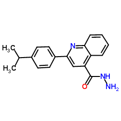 2-(4-Isopropylphenyl)-4-quinolinecarbohydrazide结构式