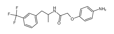 2-(4-Amino-phenoxy)-N-[1-methyl-2-(3-trifluoromethyl-phenyl)-ethyl]-acetamide结构式