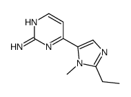 4-(2-Ethyl-1-methyl-1H-imidazol-5-yl)-2-pyrimidinamine Structure