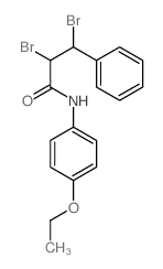 2,3-dibromo-N-(4-ethoxyphenyl)-3-phenyl-propanamide Structure