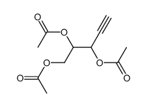 DL-erythro-pentyne-(1)-triol-(3.4.5)-triacetate结构式