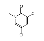 3,5-dichloro-1-methyl-1H-pyridin-2-one结构式