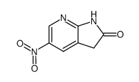 5-nitro-1,3-dihydro-pyrrolo[2,3-b]pyridin-2-one structure