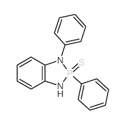 8,9-diphenyl-8-sulfanylidene-7,9-diaza-8$l^C18H15N2PS-phosphabicyclo[4.3.0]nona-1,3,5-triene Structure