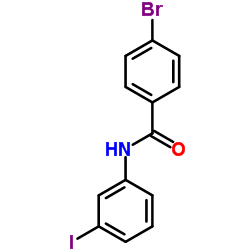 4-Bromo-N-(3-iodophenyl)benzamide结构式