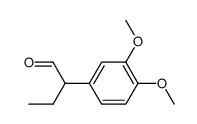 2-(3,4-dimethoxyphenyl)butanal Structure