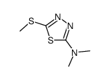 N,N-dimethyl-5-methylsulfanyl-1,3,4-thiadiazol-2-amine结构式